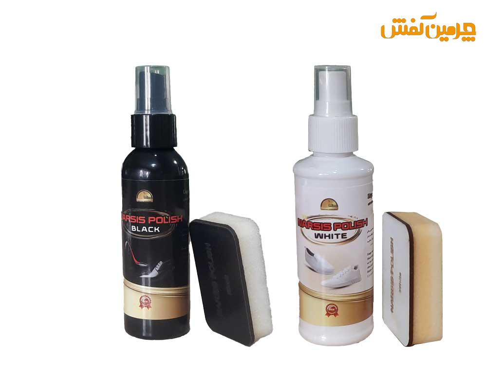اسپری براق کننده کفش و کیف نارسیس Narsis Polish مشکی و سفید کد 23169