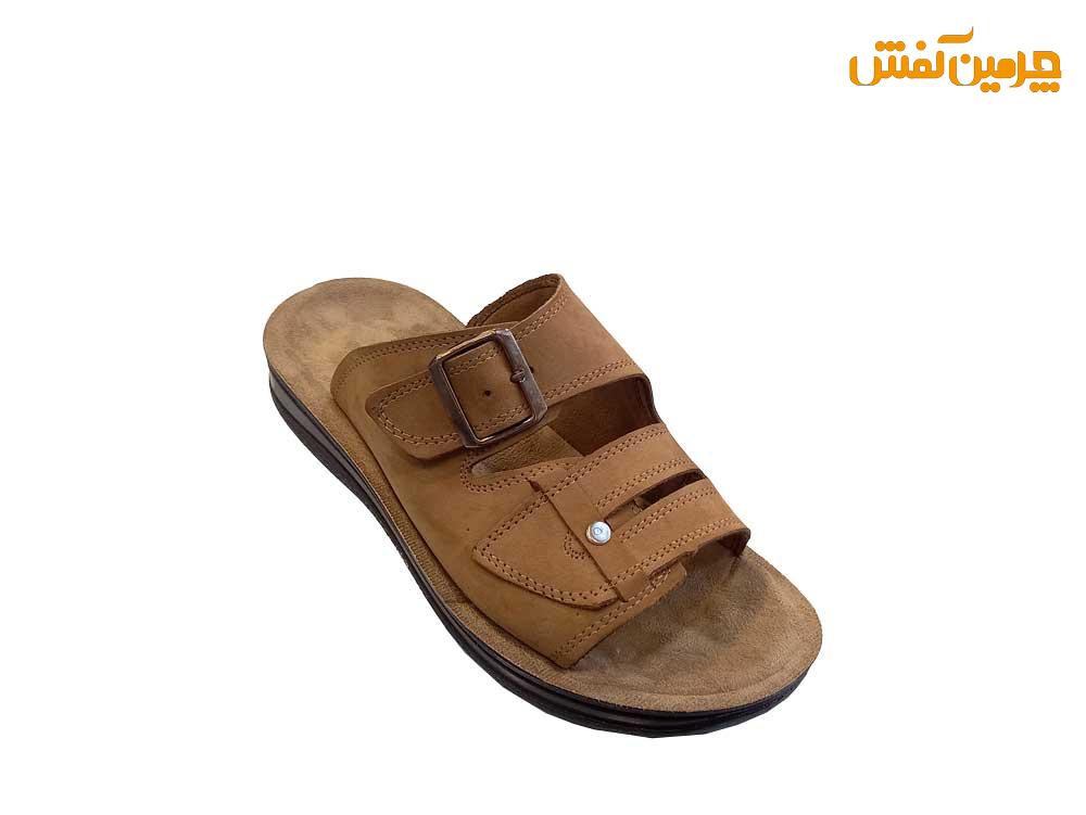 صندل تمام چرم مردانه مدل پیشگام کد 23710 + رنگبندی