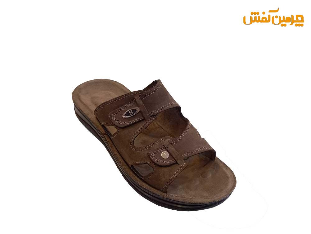 صندل تمام چرم مردانه مدل پیشگام کد 23712 + رنگبندی