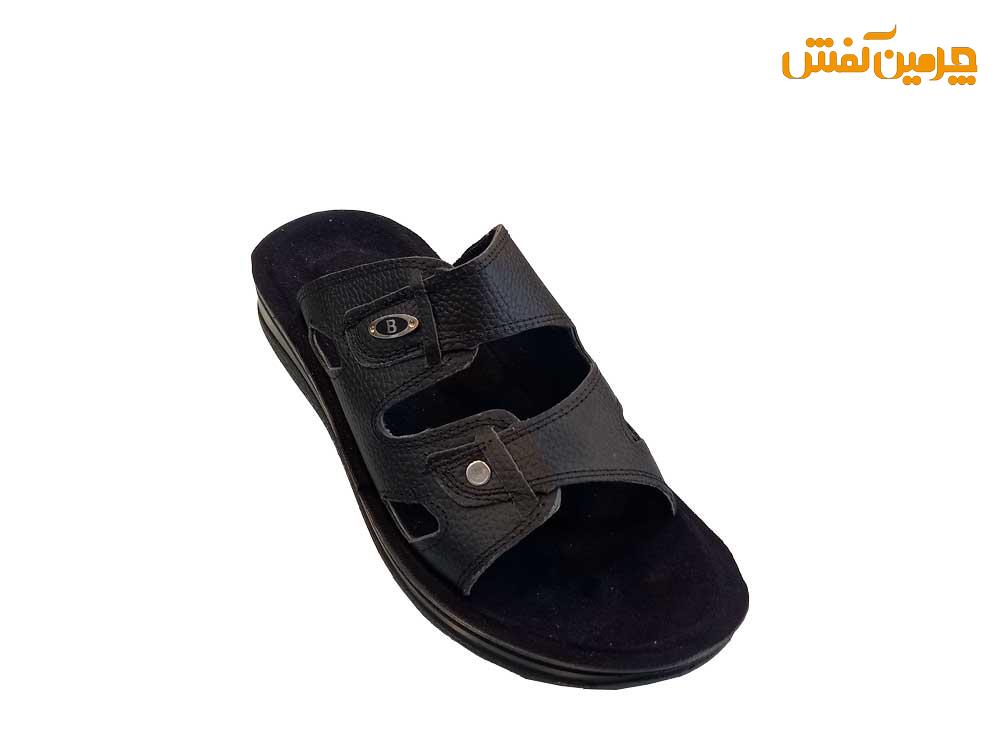 صندل تمام چرم مردانه مدل پیشگام کد 23712 + رنگبندی 