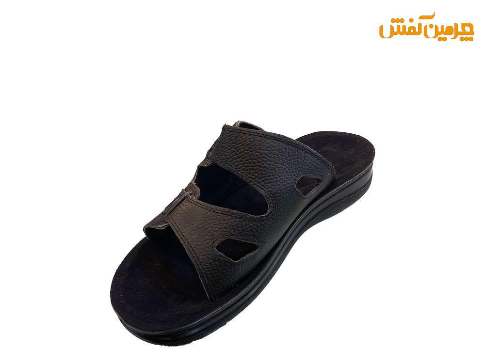 صندل تمام چرم مردانه مدل پیشگام کد 23712 + رنگبندی