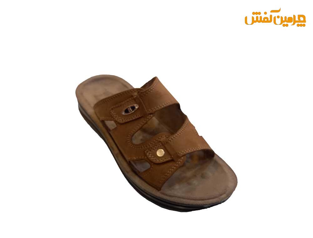 صندل تمام چرم مردانه مدل پیشگام کد 23712 + رنگبندی