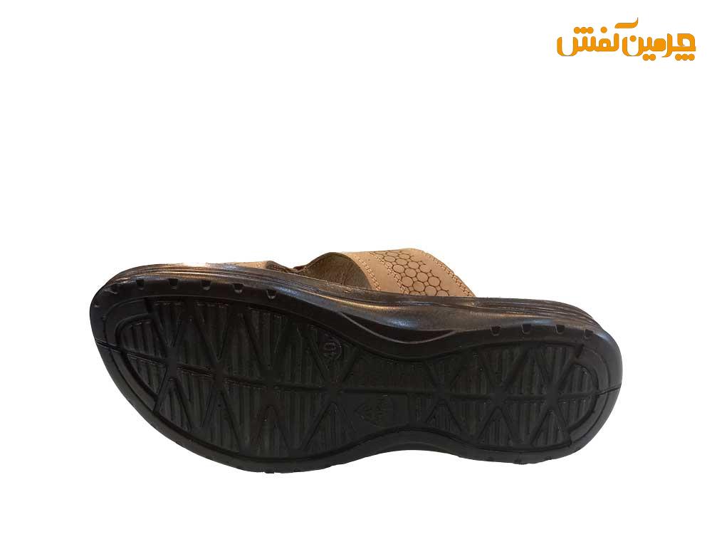 صندل تمام چرم مردانه مدل کمال کد 17626 + رنگبندی