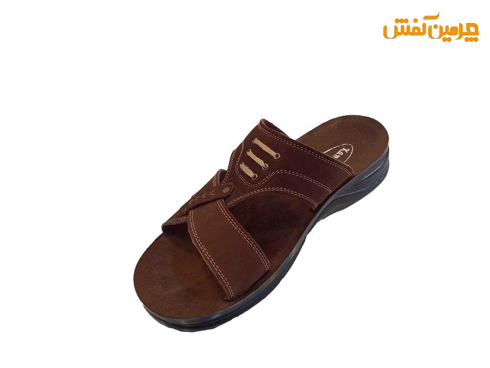 صندل تمام چرم مردانه مدل کمال کد 17651
