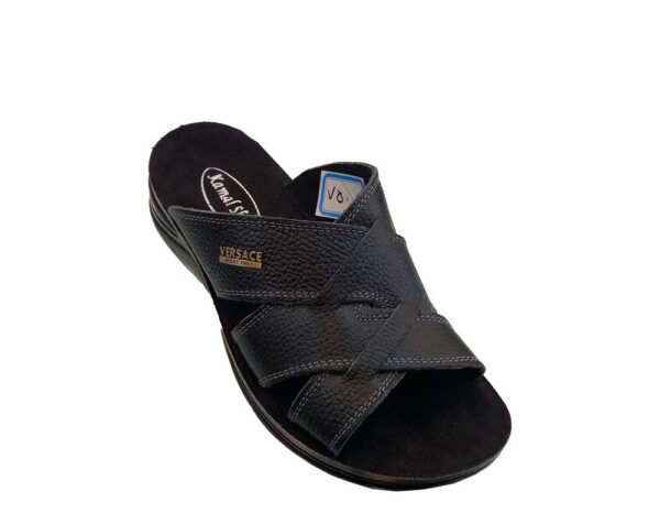 صندل تمام چرم مردانه کمال مدل VERSACE کد 23706