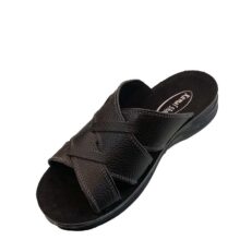 صندل تمام چرم مردانه کمال مدل VERSACE کد 23706