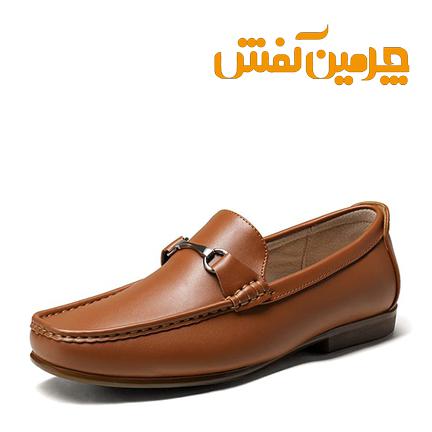 کالج چرم مردانه عسلی