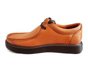 کفش تمام چرم اسپرت مردانه لیتر Leather بندی کد 21679 عسلی