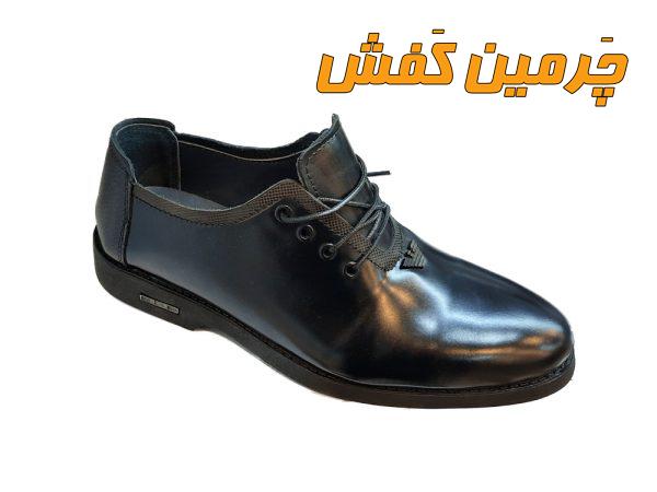 کفش تمام چرم اصل مردانه رخشی دور دوخت کد 20364