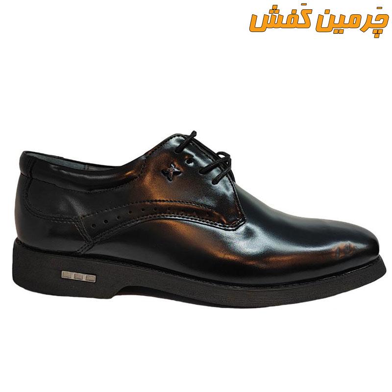 کفش تمام چرم مردانه مجلسی رخشی تبریز کد 7237