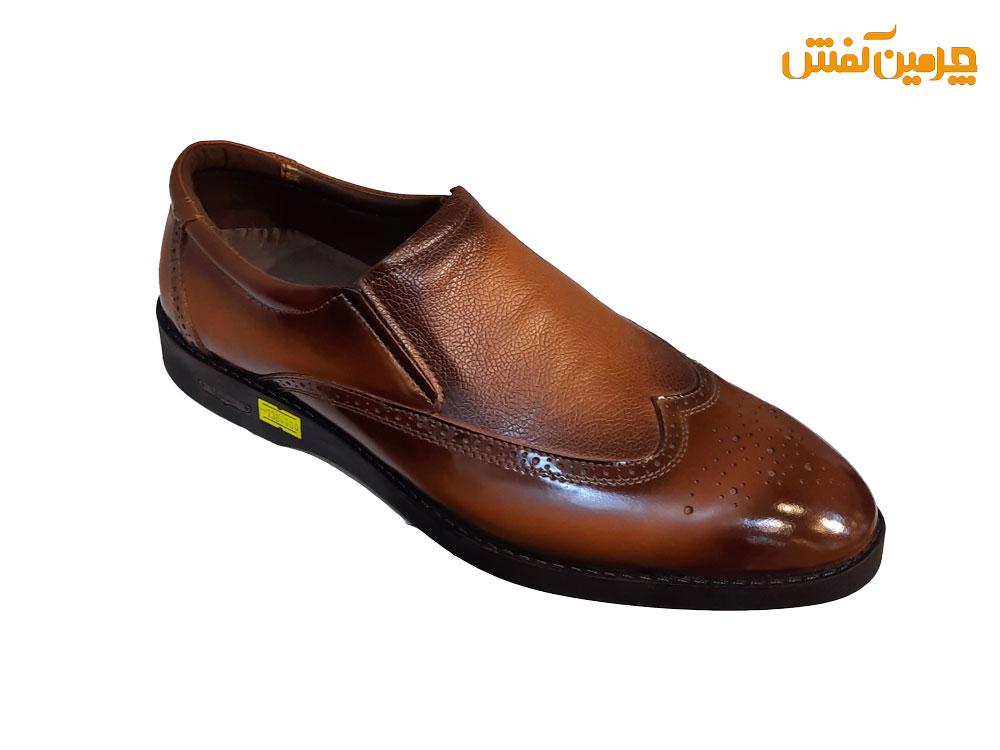 کفش تمام چرم رسمی و اداری مردانه هشترک سایز 40 تا 47 کد 7109