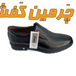 کفش تمام چرم مجلسی مردانه فوسکو بدون بند زیره ترمو کد 6593