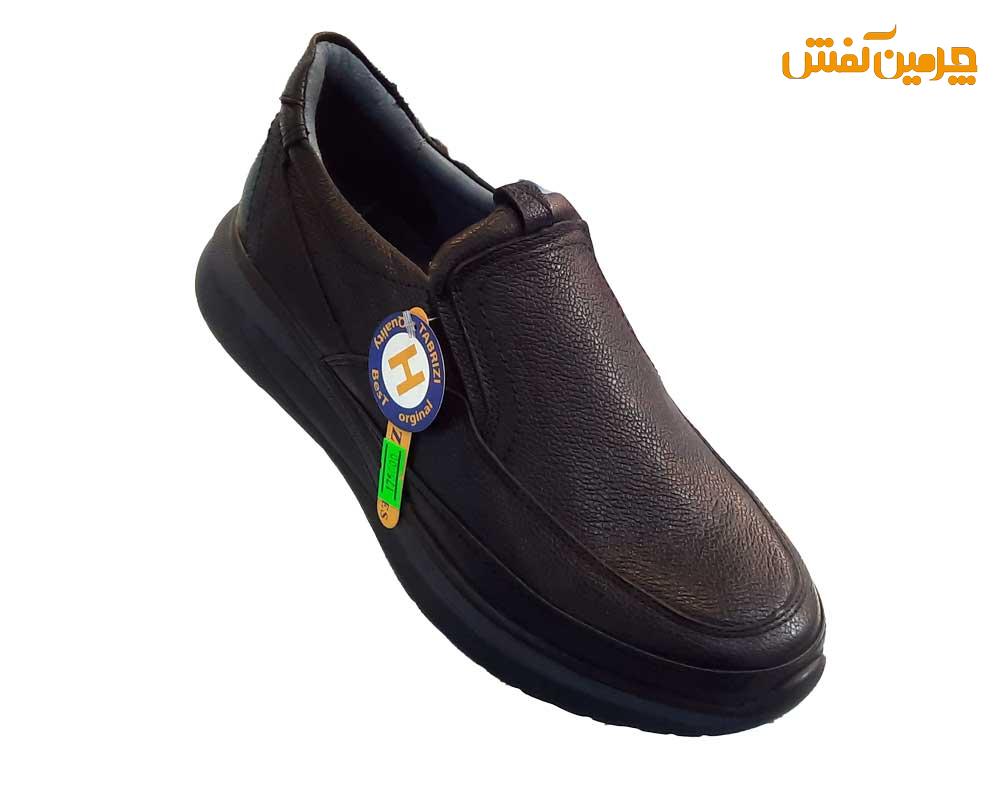 کفش تمام چرم مردانه Aik روزمره و بدون بند تبریز کد 23398