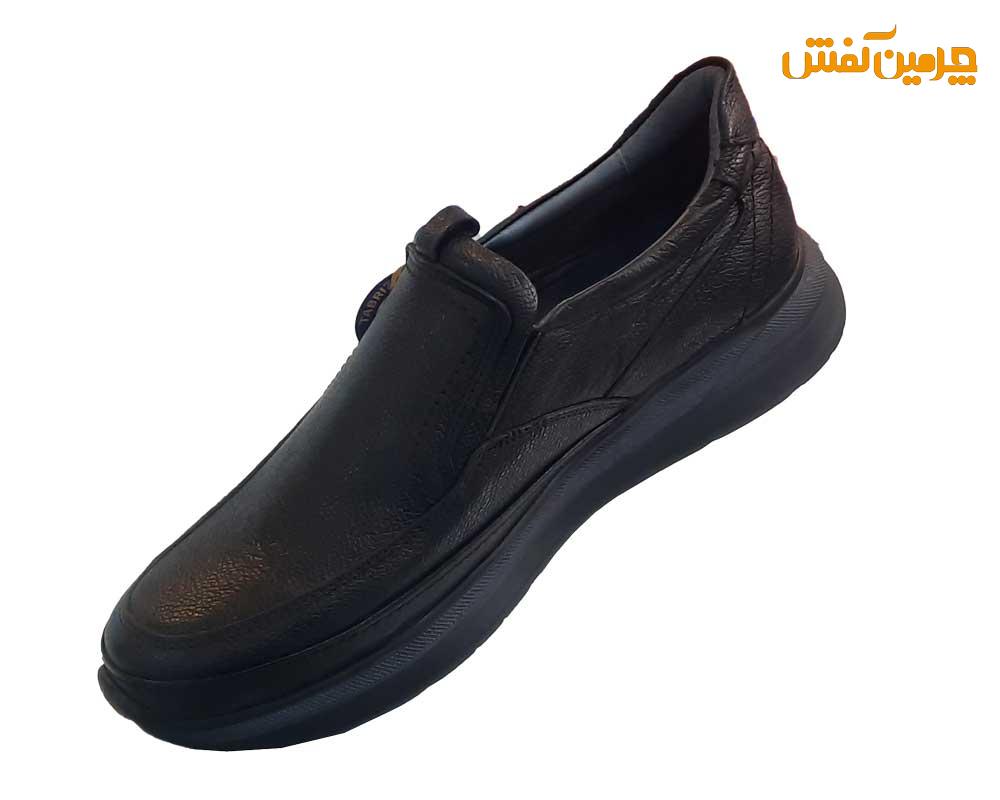 کفش تمام چرم مردانه Aik روزمره و بدون بند تبریز کد 23398