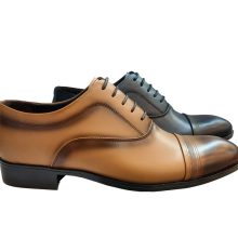 کفش تمام چرم مردانه آزین چرم بندی کد 20385 + رنگبندی