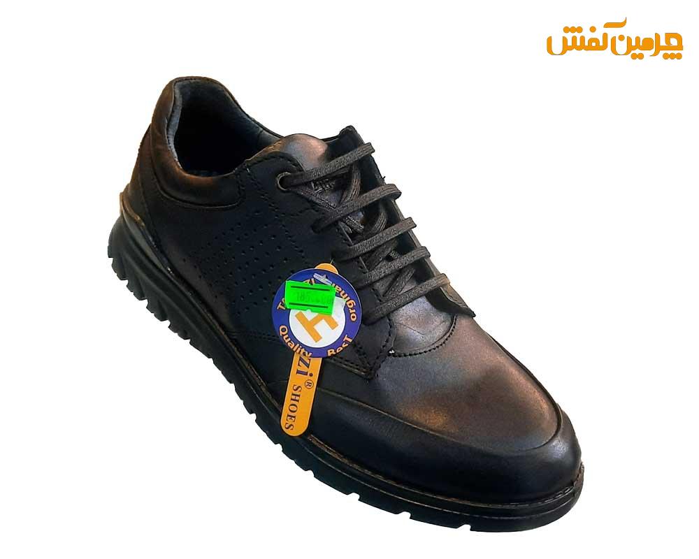 کفش تمام چرم مردانه اسپرت صمصام کد 23215