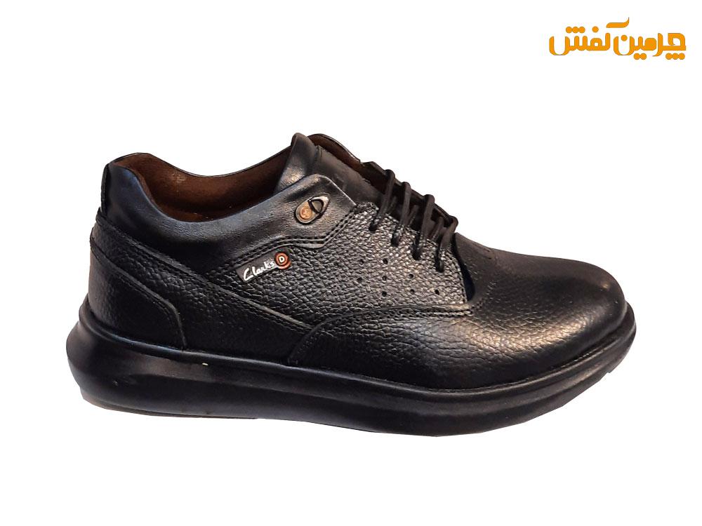 کفش تمام چرم مردانه اکو مدل Clarks کد 22571