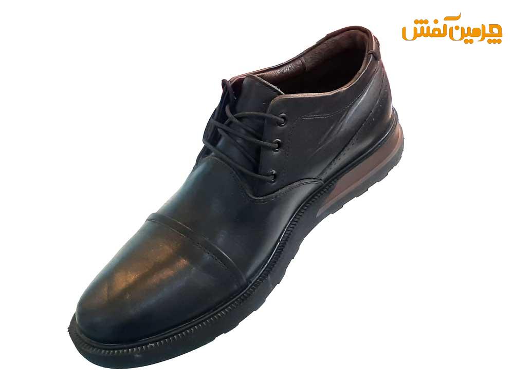 کفش تمام چرم مردانه بندی گلد (Gold) کد 23472