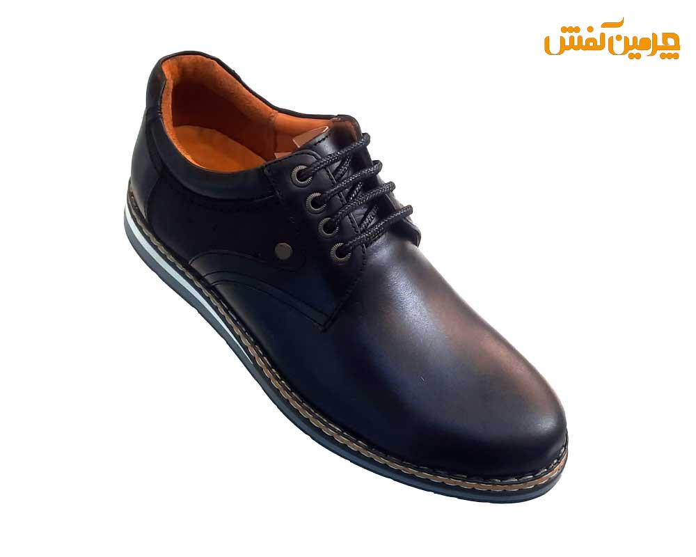 کفش تمام چرم مردانه تیک (Tik) تبریز بندی کد 23344