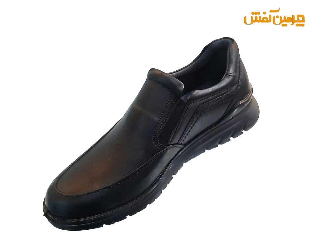 کفش تمام چرم مردانه صمصام اداری و روزمره کد 23221
