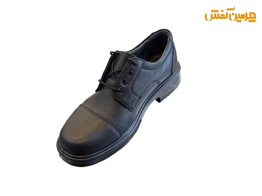 کفش تمام چرم مردانه فرزین ستادی بندی کد 23619