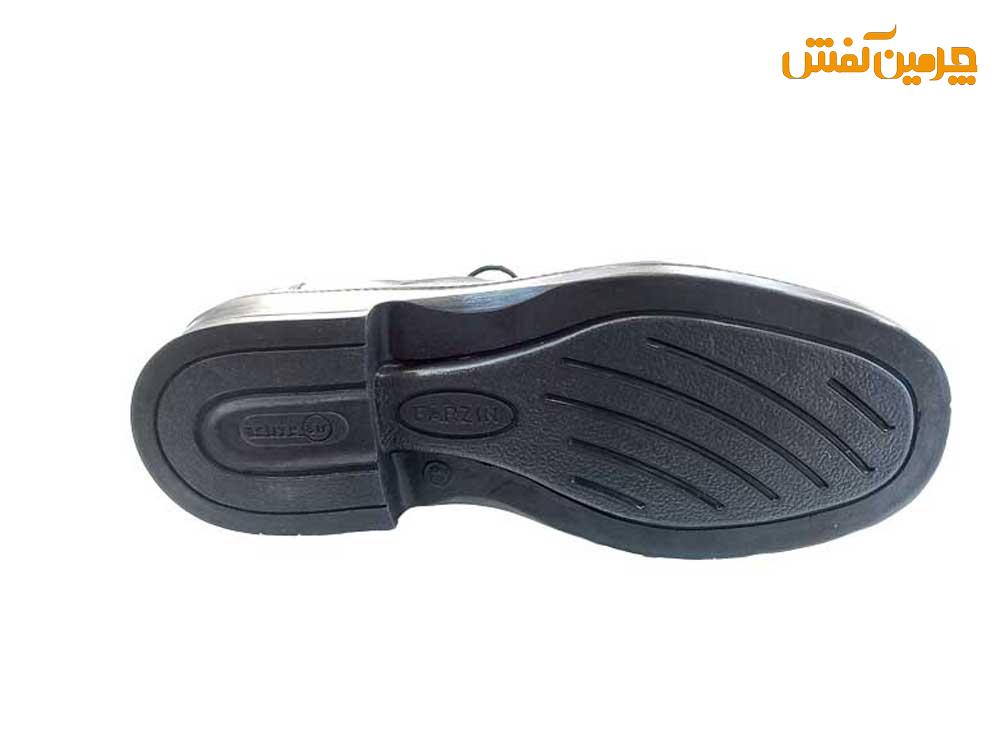 کفش تمام چرم مردانه فرزین ستادی بندی کد 23619