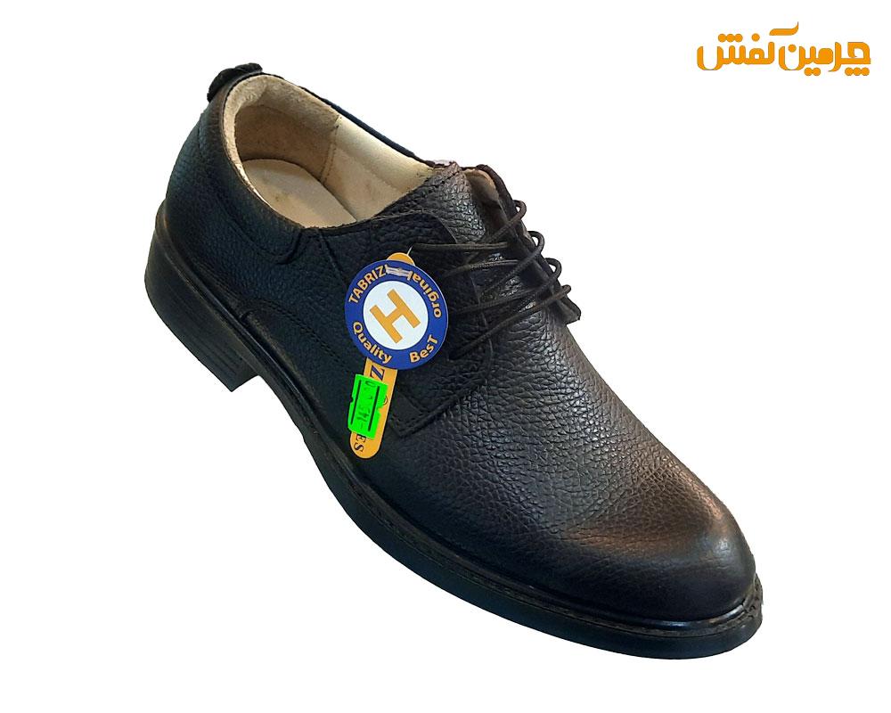 کفش تمام چرم مردانه فرزین مدل فدرال شرانک بندی کد 7553