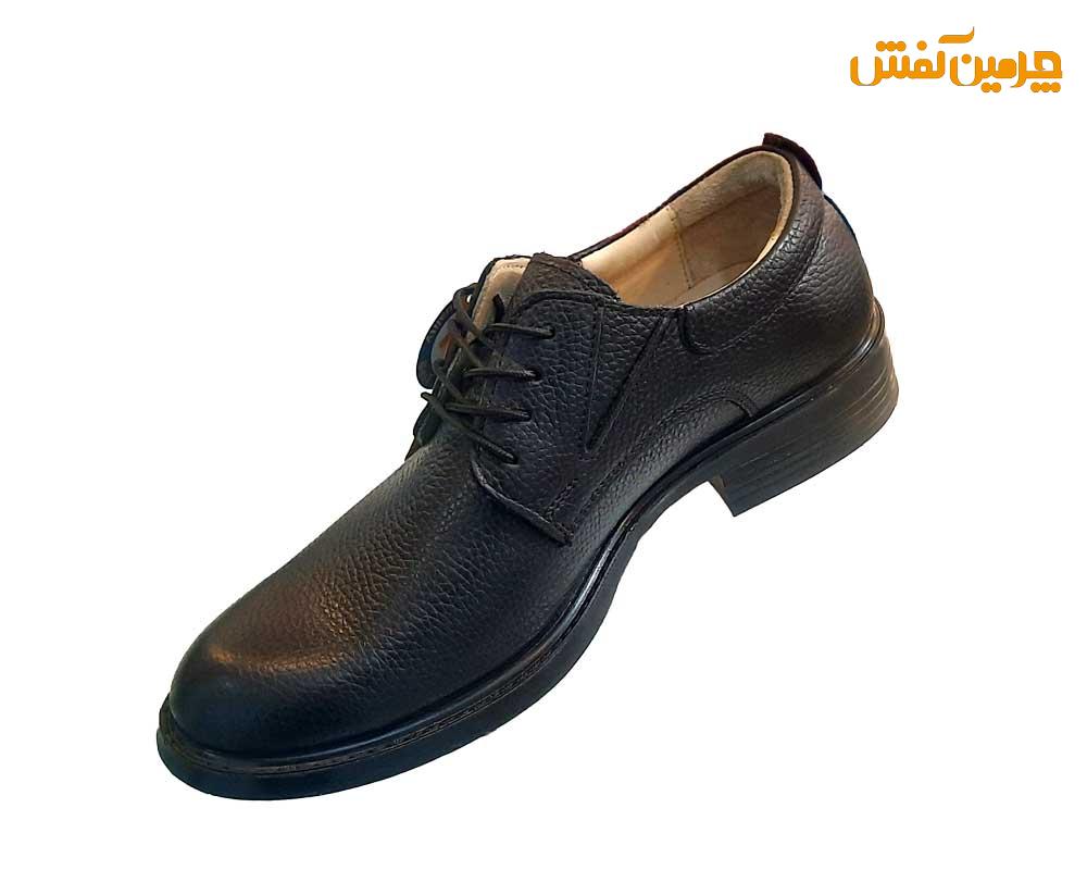 کفش تمام چرم مردانه فرزین مدل فدرال شرانک بندی کد 7553