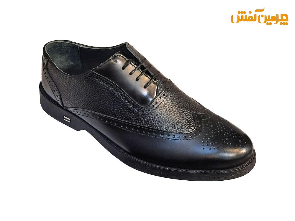 کفش چرم مردانه مجلسی رخشی مدل هشترک(40 -47) کد 7243 + رنگبندی