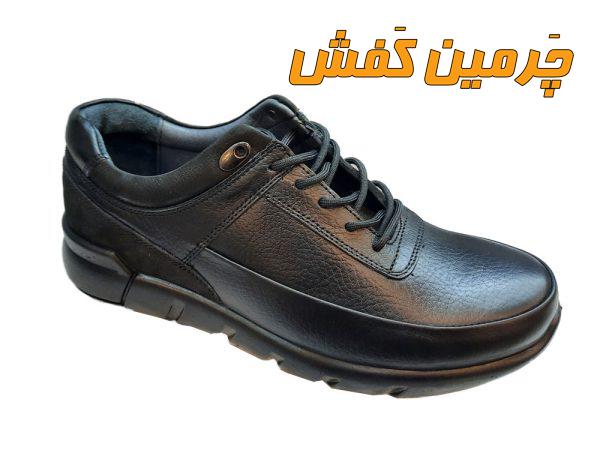 کفش تمام چرم مردانه مدل صمصام Samsam بندی کد 20592 مشکی