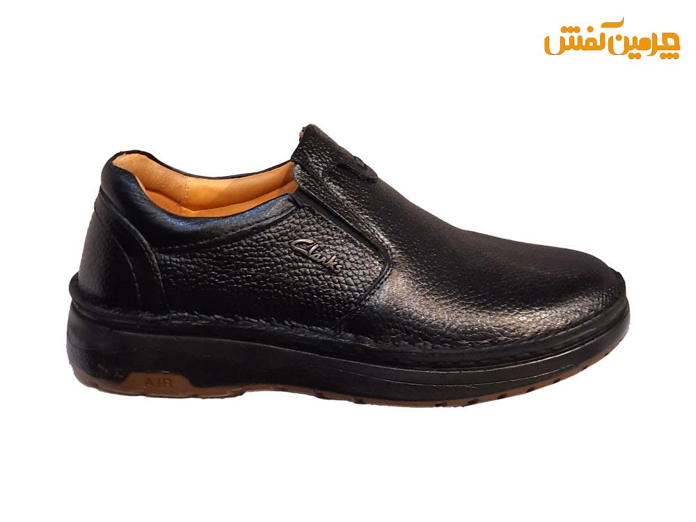 کفش تمام چرم مردانه کلارک (Clarks) بدون بند کد 22559