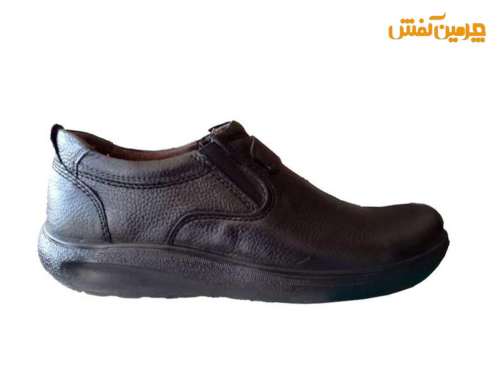 کفش تمام چرم مردانه کلارک بدون بند زیره پی یو کد 23427