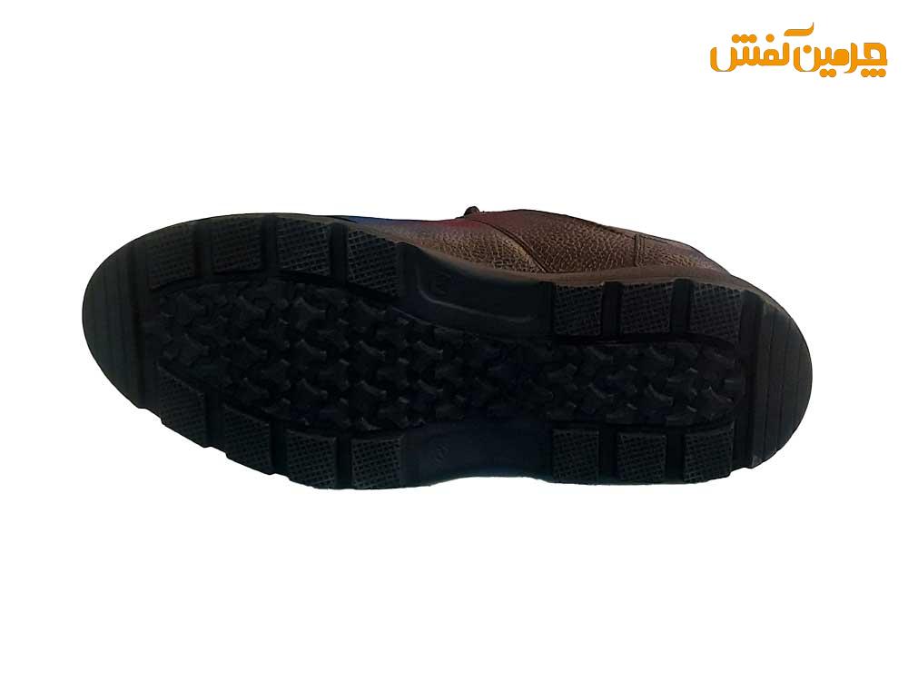 کفش چرم اسپرت مردانه رخشی بند دار کد 23457