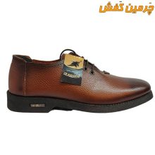 کفش تمام چرم اصل مردانه مجلسی رخشی زیره ترمو کد 7213