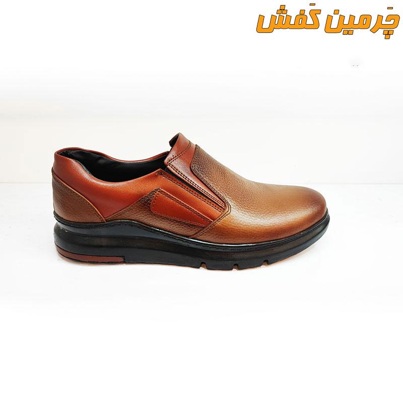 کفش تمام چرم مردانه رسمی و اداری دور دوخت کد 7284