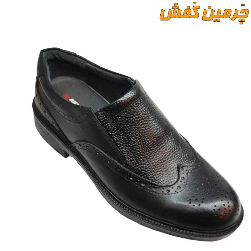 کفش تمام چرم رسمی و اداری مردانه هشترک سایز 40 تا 47 کد 7109
