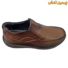 کفش تمام چرم مردانه رخشی بدون بند کد 6957