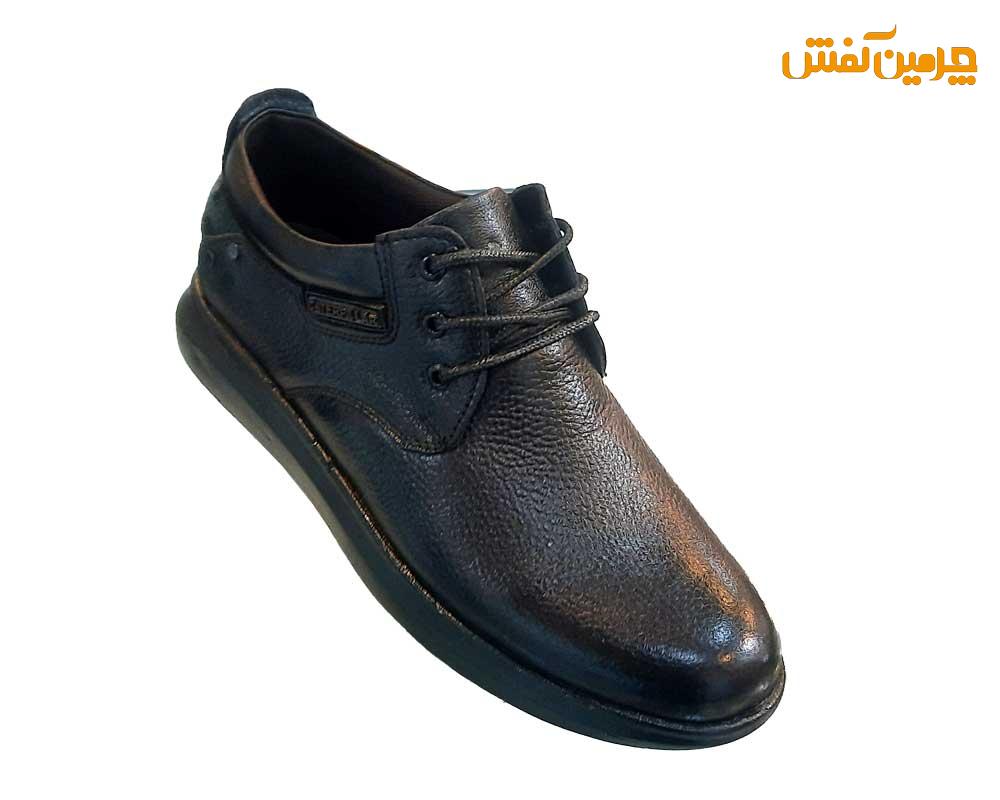 کفش چرم مردانه تیتان بندی زیره پی یو کد 23237