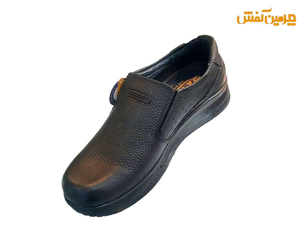 کفش چرم مردانه رخشی بدون بند کد 23298