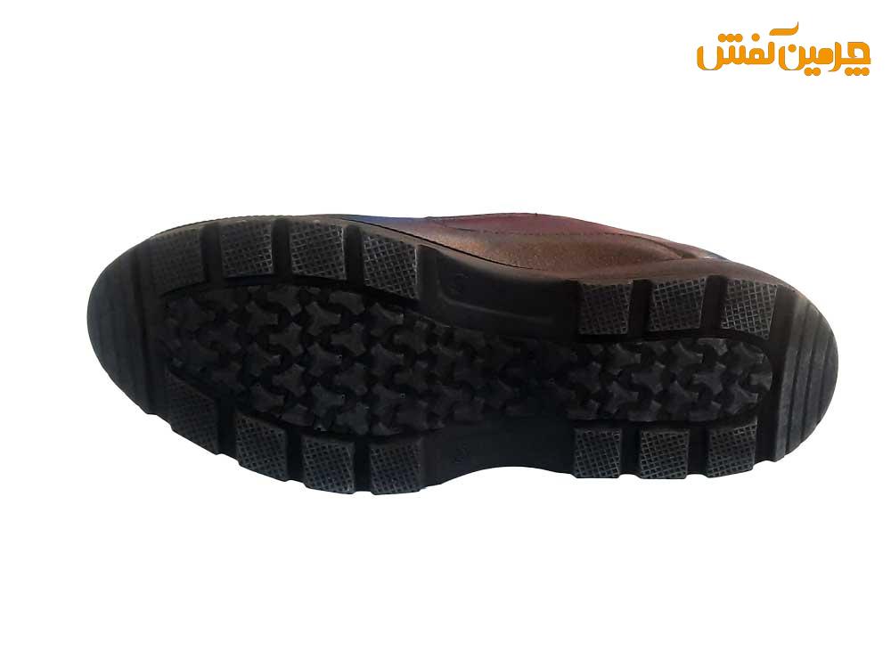 کفش چرم مردانه رخشی بدون بند کد 23432