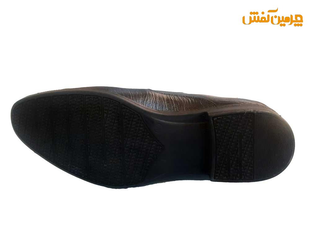 کفش چرم مردانه رخشی مجلسی - رسمی و اداری بدون بند کد 23250