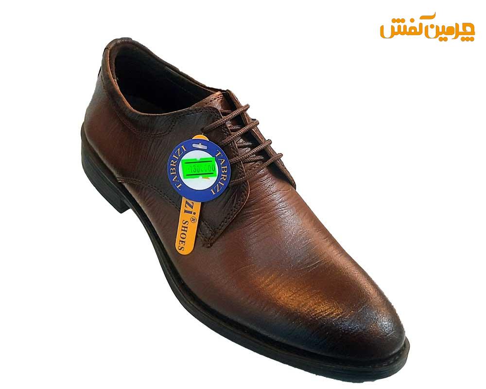 کفش چرم مردانه رخشی مجلسی - رسمی و اداری بندی کد 23255