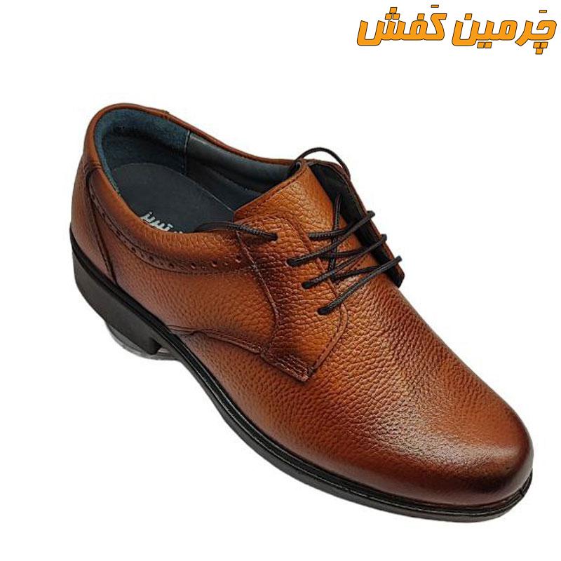 کفش تمام چرم رسمی و اداری مردانه تبریز زیره پی یو کد 7132
