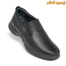 کفش چرم مردانه فرزین سیام بدون بند