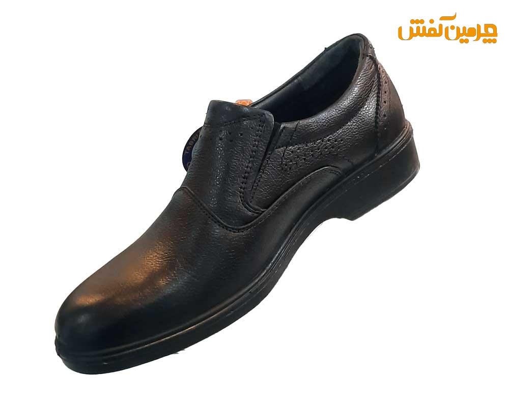 کفش چرم مردانه ساکو بدون بند زیره پی یو کد 23232