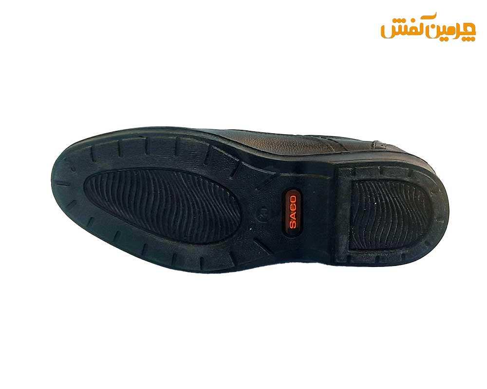 کفش چرم مردانه ساکو بدون بند زیره پی یو کد 23232