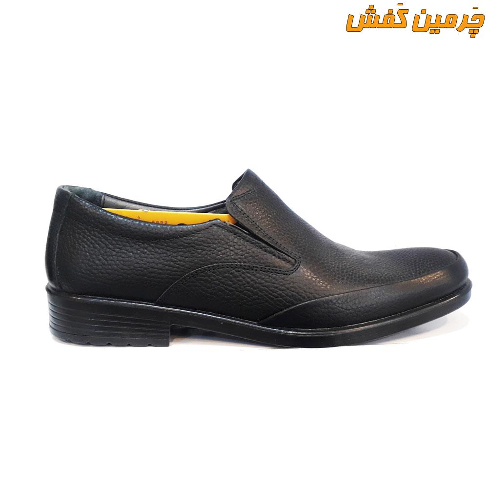 کفش چرم مردانه فرزین بدون بند