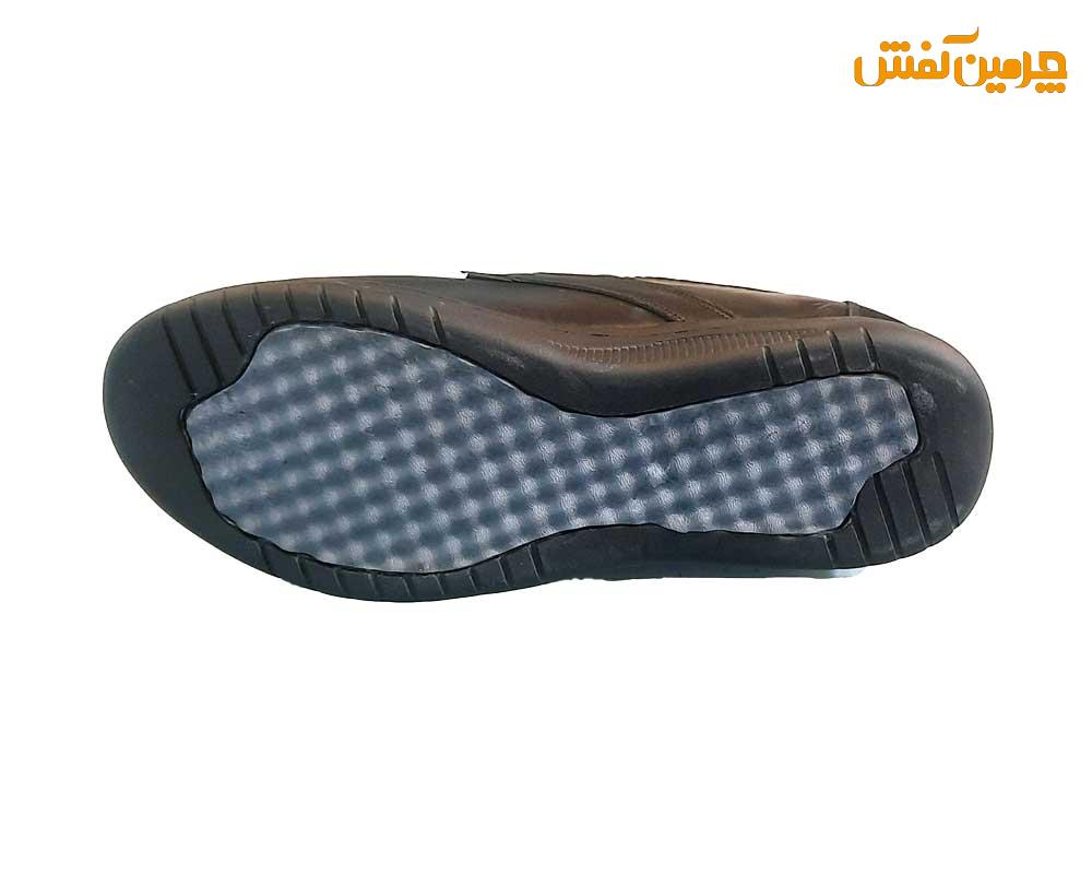 کفش چرم مردانه کلارک بندی زیره پی وی سی کد 23303