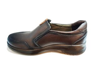 کفش چرم مردانه گلچین Golchin بدون بند کد 20571 قهوه ای
