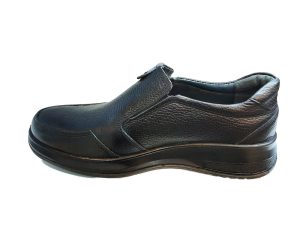 کفش چرم مردانه گلچین Golchin بدون بند کد 20571 مشکی